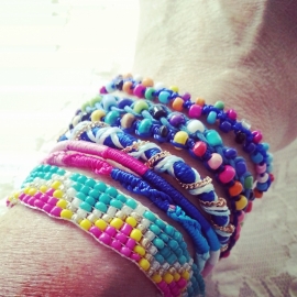 Ibiza Armband "Ibiza Festival" Forever Pink & Blue