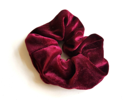 Velvet Scrunchie Rood