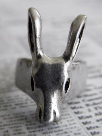 Hert Ring "Cute Deer" Zilverkleurig