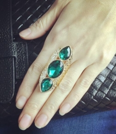 Ring "Queen Jewel" Groen