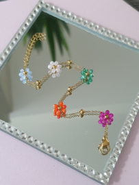 Armband "Colourful Beaded Flowers"