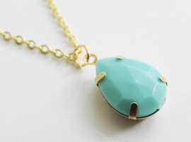 Ketting "Turquoise Drop"