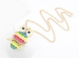 Uil Ketting "Gold Coloured Owl"