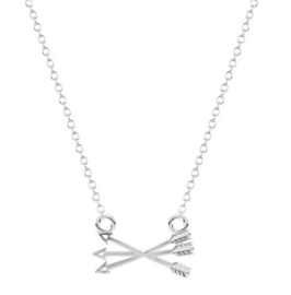 Pijl Ketting "Three Arrows" Silver Plated of Gold Plated