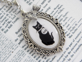 Ketting "Le Chat Noir" met zwarte kat