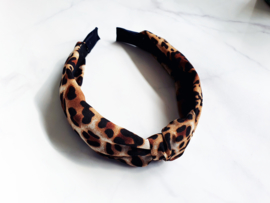 Luipaard Haarband "Leopard Print" Bruin / Zwart