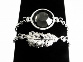 Armband "Silver Feather"