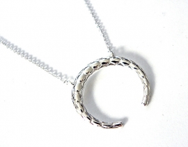 Ketting "Tribal Ox Horn" Silver Plated