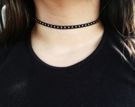 Choker Ketting "Studs" Keuze Uit 7 Kleuren