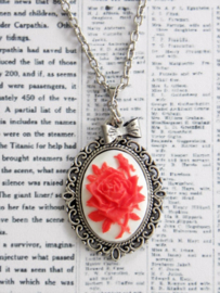 Ketting "Vintage Rose Cameo" met roos camee