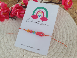 Juf Armbandje Met Kaartje "Bedankt Lieve Juf" - Keuze Uit Veel Kaartjes