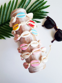 Schelpen Armband "Colourful Seashells"