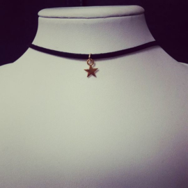 Choker Ketting "Star" Zilver of Goud