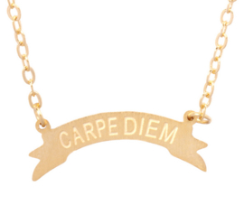 Ketting "Carpe Diem" Gold of Silver Plated