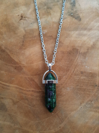 Ketting Met Steen "Green Opal"