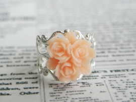 Ring "Multiflower Nude Pink"