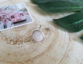 Ring "Rose Quartz" Stainless Steel