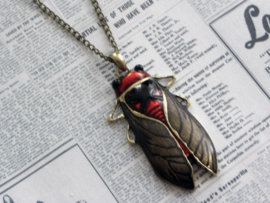 Ketting "Insect" in bronskleur