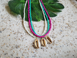 Schelp Ketting "Colorful Seashell" Keuze uit 3 kleuren