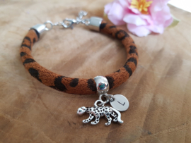 Luipaard Armband "Leopard Initial"