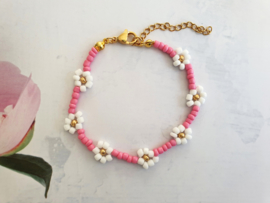 Armbandje "Beaded Daisy"