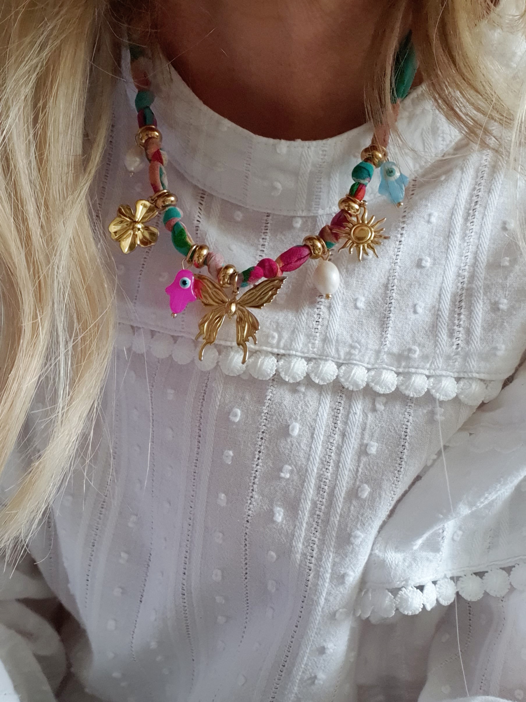 Scarf Ketting "You're My Butterfly" Stainless Steel