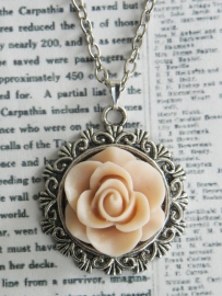 Ketting "Vintage Pink Rose"