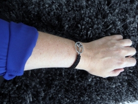 Gevlochten Armband "Keep The Peace"