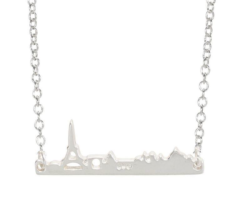 Subtiele Ketting "Paris Skyline"