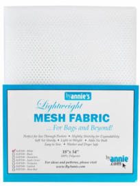 Mesh Fabric - White - By Annie