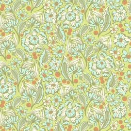 Wild Vines - Mint - PWTP079 - Tula Pink