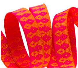 Tula Pink - TK-32 - Hot Pink on Orange Wanderer - 10mm