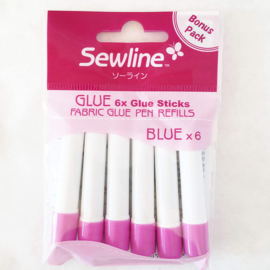 Refill Pack  (6 sticks) - blue- Sew Line