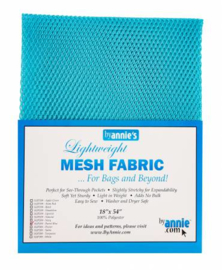 Mesh Fabric - Parrot Blue - By Annie