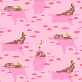 My Hippos Don't Lie - Nova - PWTP204 - Tula Pink