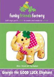 Georgie the Good Luck Elephant - Funky Friends Factory - patroon