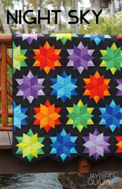 Night Sky Quilt kit - Jaybird Quilts - True colors