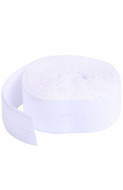 Fold over Elastic - White- 2 meter - By Annie