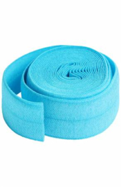Fold over Elastic - Parrot Blue - 2 meter - By Annie