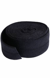 Fold over elastic - Black - 2 meter - By Annie