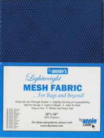 Mesh Fabric - Blastoff Blue - By Annie