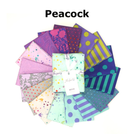 Peacock - mix 16 FQ True Colors - Tula Pink