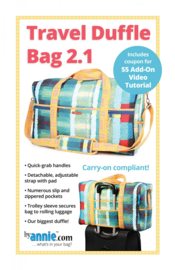 Travel Duffle Bag 2.1 - Pattern - By Annie