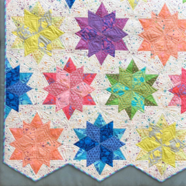 Night Sky Quilt kit - Jaybird Quilts - True colors