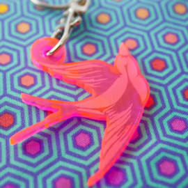 Bird Fob - sleutelhanger - Tula Pink - Acryl