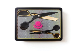 Limited Edition Black & Gold Scissor Tin - Tula Pink
