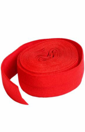 Fold over Elastic - Atom Red - 2 meter - By Annie