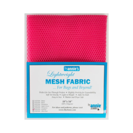 Mesh Fabric - Lipstick - By Annie