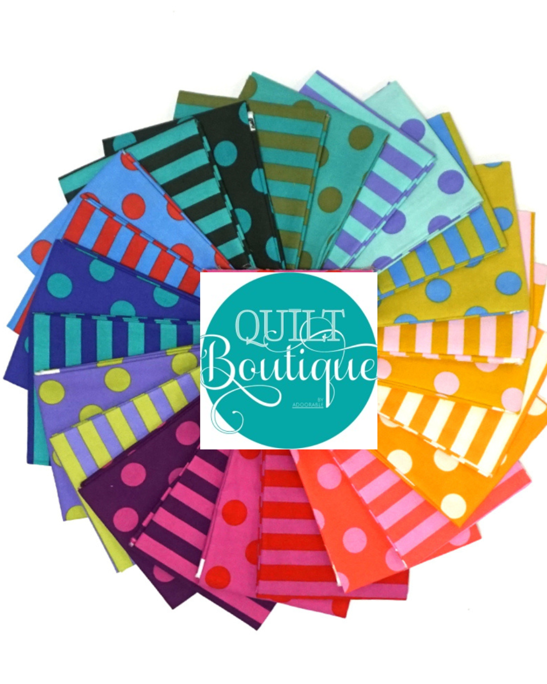 Pakket F8 - 24 st. PomPoms en Stripes classic