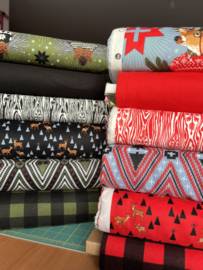 Halve meter Bundle (19) - Holiday Homies Flannel - Tula Pink